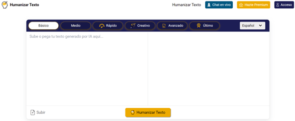 Eliminar la detección de IA con Humanizar Texto